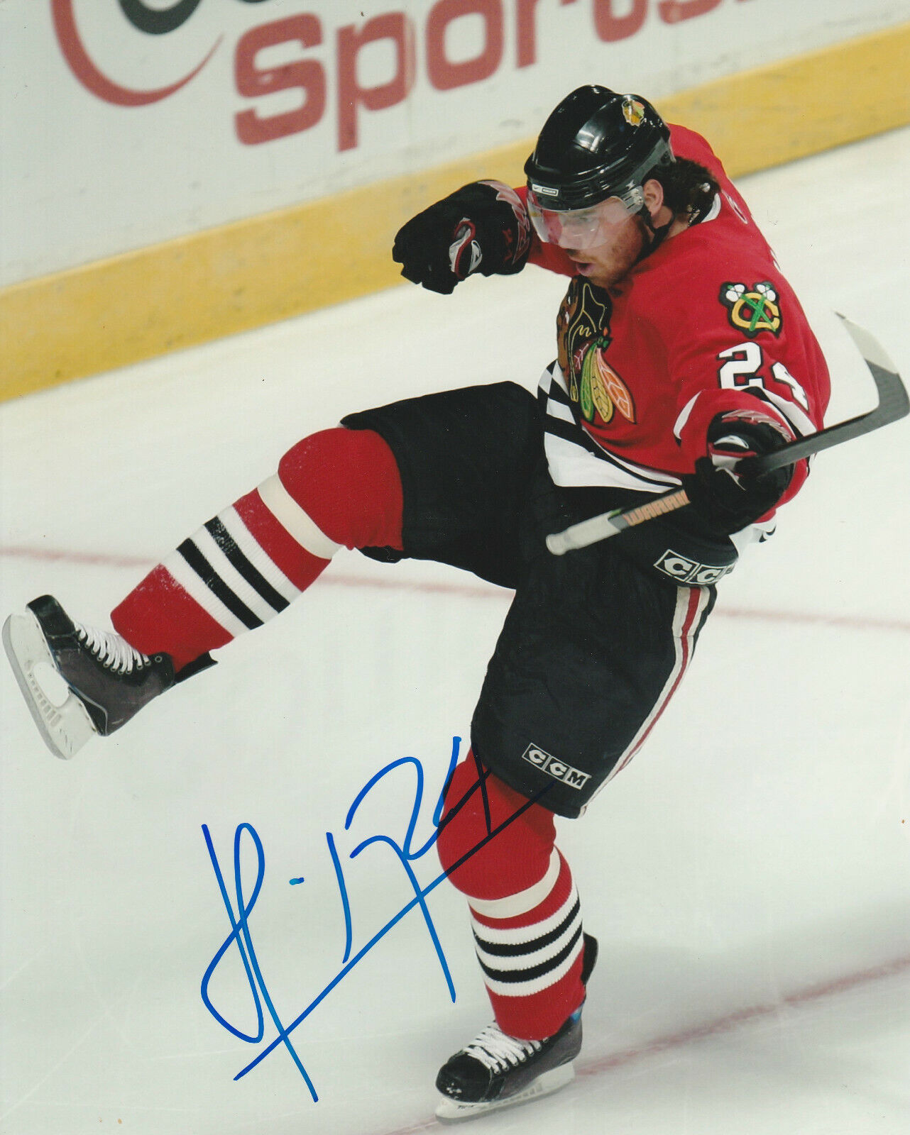 MARTIN HAVLAT SIGNED CHICAGO BLACKHAWKS 8x10 Photo Poster painting #3 Autograph