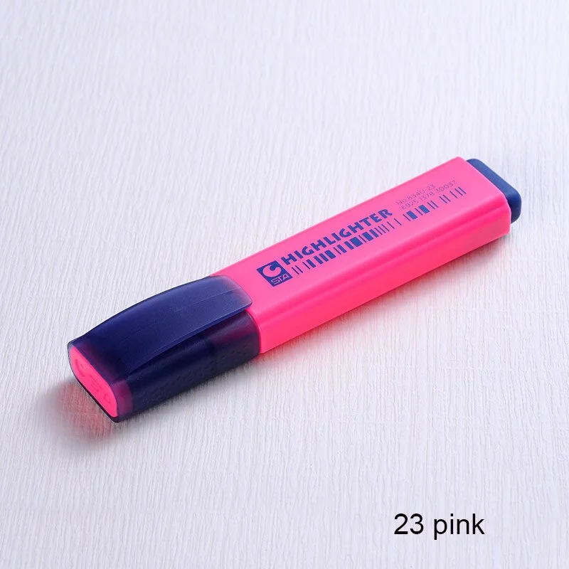 8 Colors Single Kawaii Highlighters Safe Non-toxic Highlighter Marker Color Pens for Student Stationery Office School Supplies