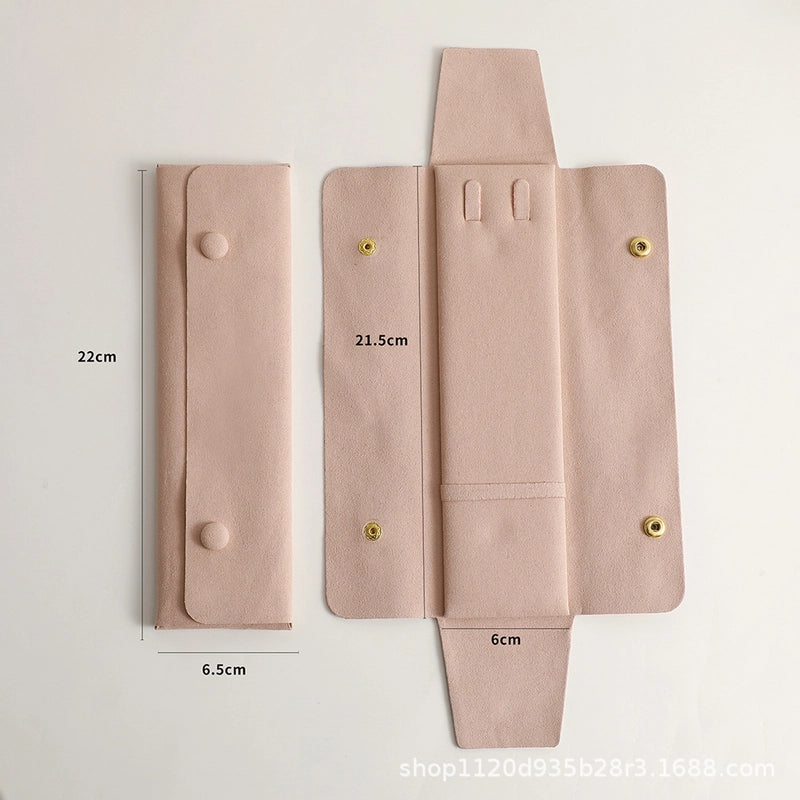 Minimalist Classic Style Solid Color Pu Leather Superfine Fiber Unisex Necklace Buggy Bag4