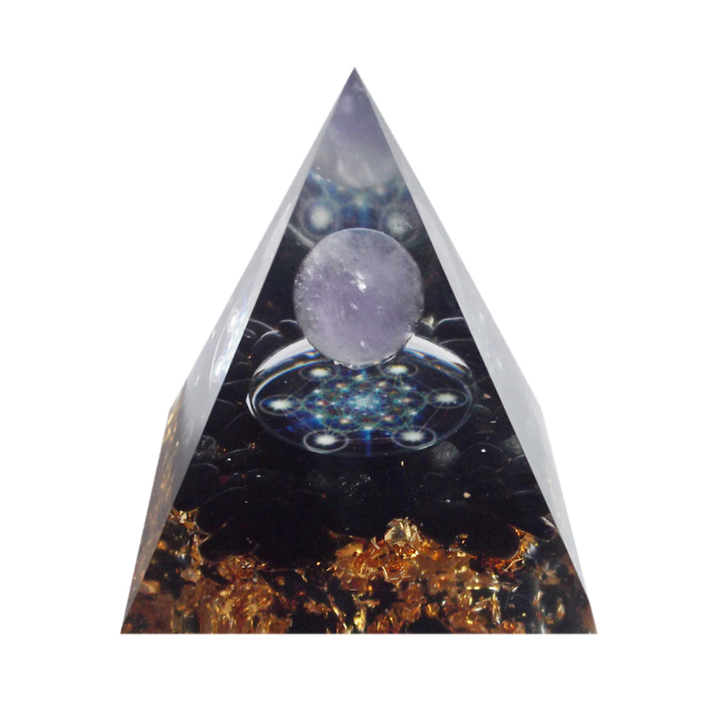 

5cm Natural Orgonite Pyramid Chakra, 501 Original