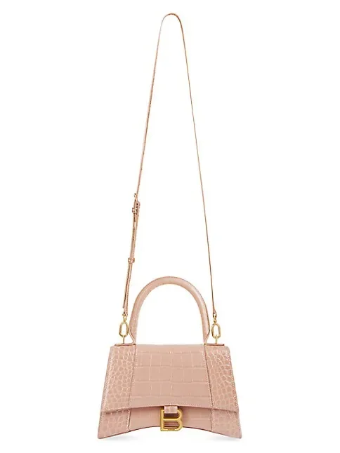 Balenciaga Hourglass Small Handbag Crocodile Embossed bag
