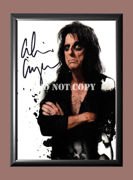 Alice Cooper Band 2 Signed Autographed Poster Photo Poster painting A2 16.5x23.4