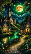 Luxury AB Velvet Diamond Painting Kit - Landscape