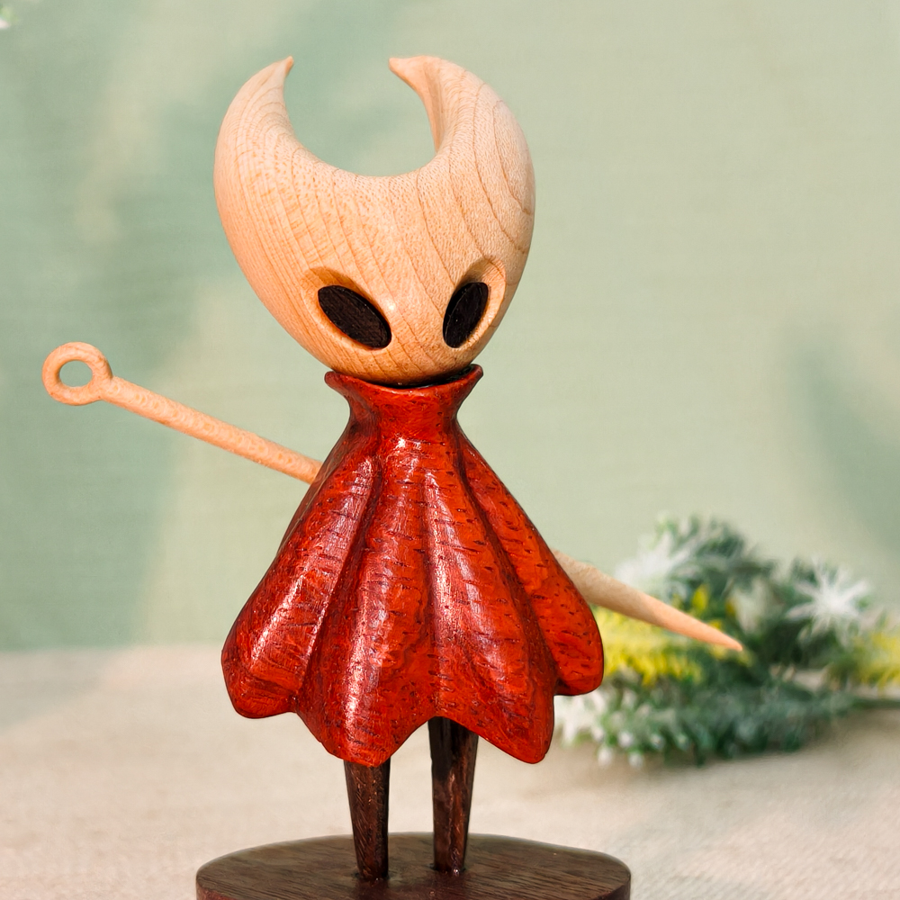 Hollow Knight Silksong Hornet Wood carving 