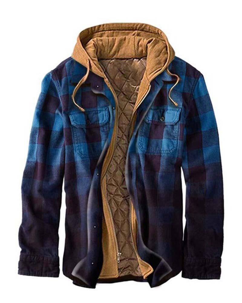 Men's quilted jacket shirts-09