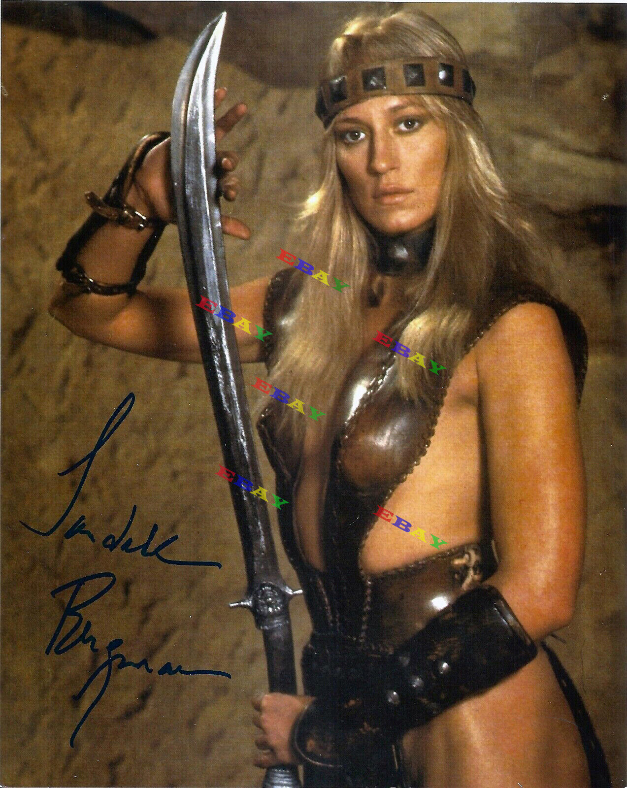 SANDAHL BERGMAN CONAN THE BARBARIAN Autographed Signed 8x10 Photo Poster painting Reprint