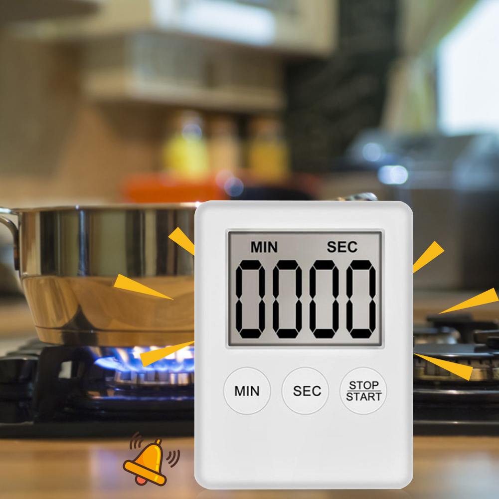 

Ultra-thin Digital Sleep Stopwatch Kitchen Cooking Count Up Countdown Timer, Black, 501 Original