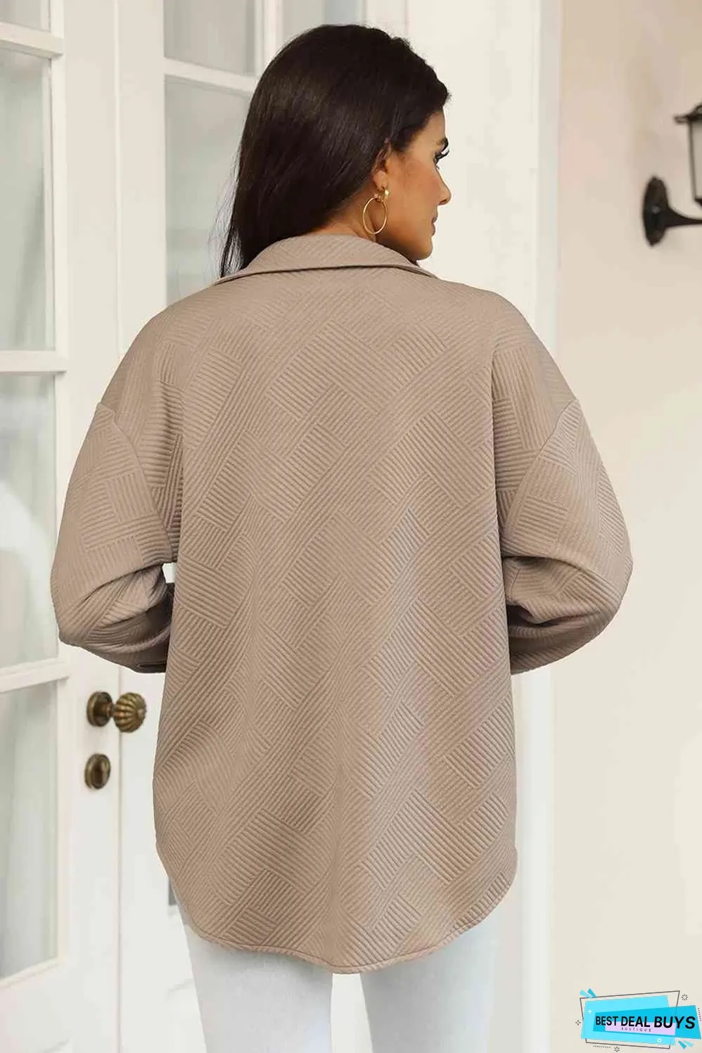 Snap Down Collared Jacket