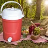 1 Gallon Drinks Jug with Handle 2 Water Outlet Large Capacity for Camping Hiking