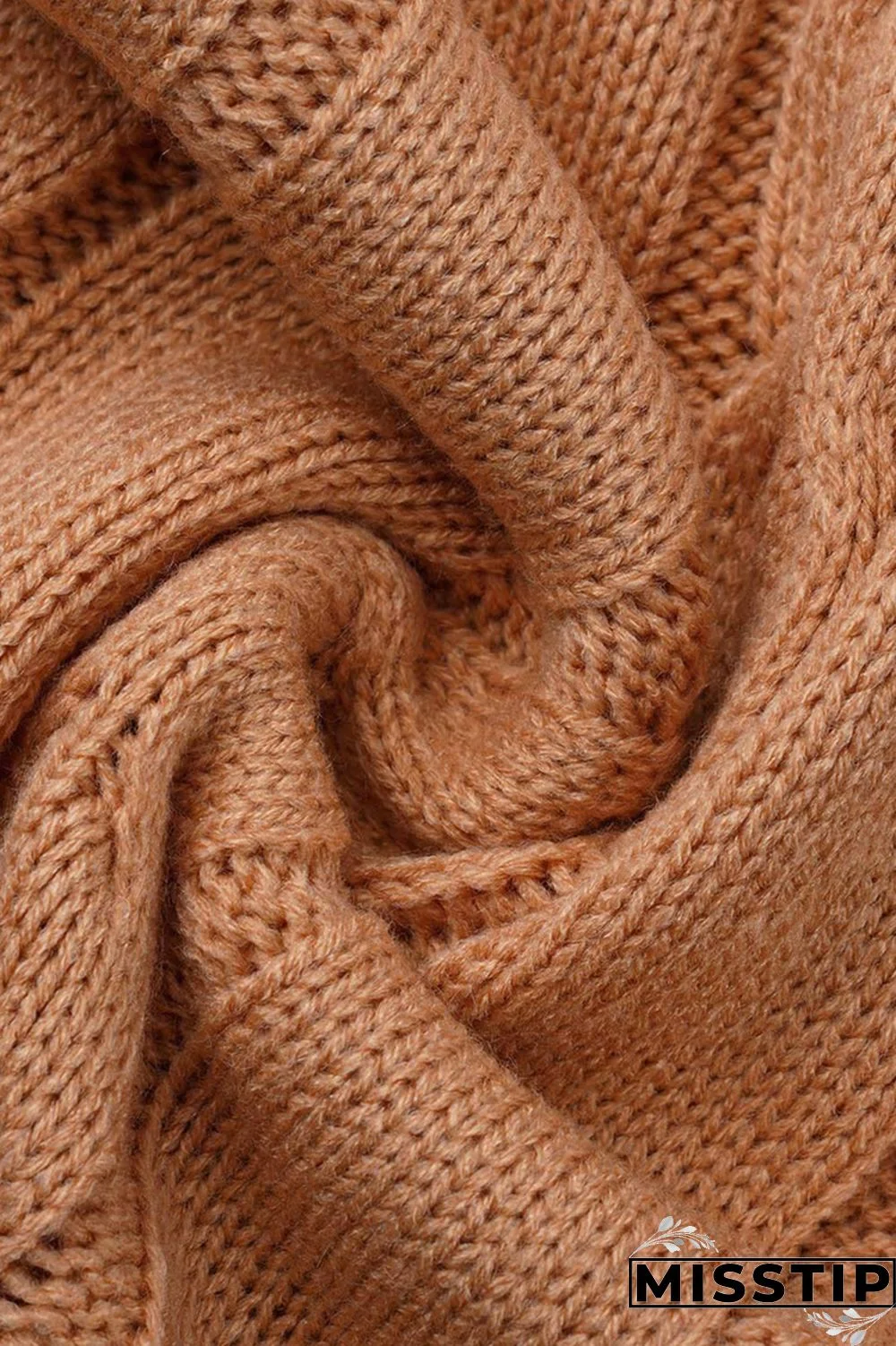 Apricot Fashion Casual Solid Patchwork O Neck Long Sleeve Two Pieces