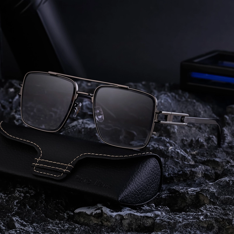 Retro Classic Style Geometric Pc Square Full Frame Men’s Sunglasses