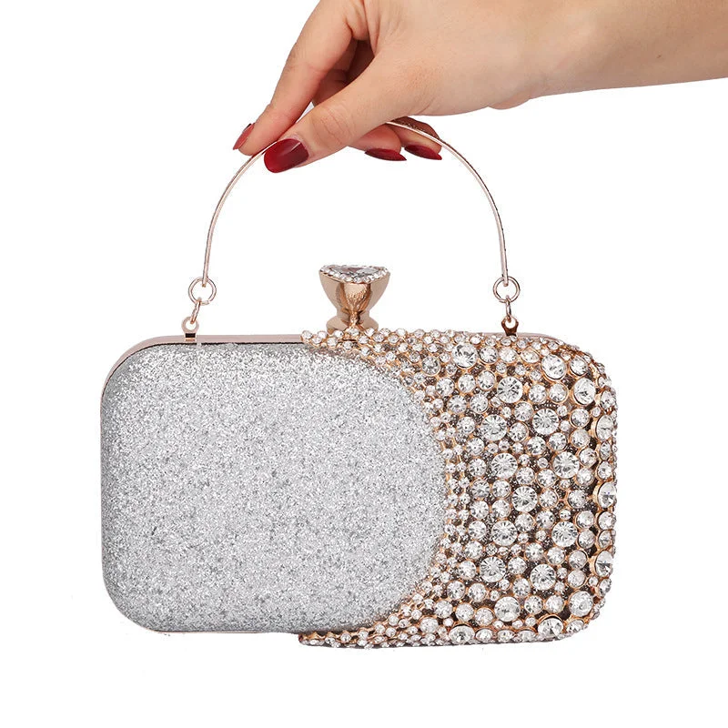 Ladies Evening Bag Shiny Diamond Party Clutch Bag