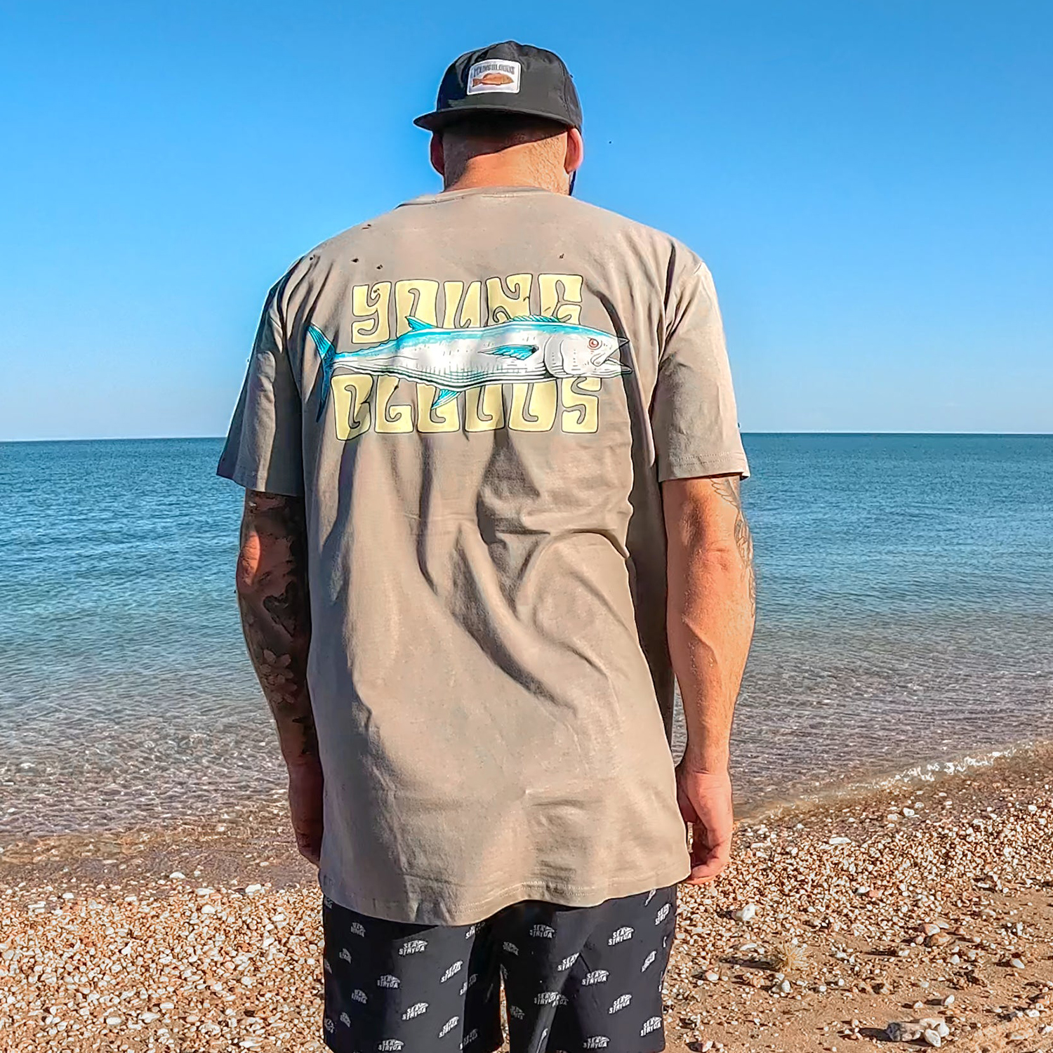 Holiday Fish Lettering Design T-shirt