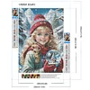 Diamond Painting -DIY Round Drill Girl in the Snow