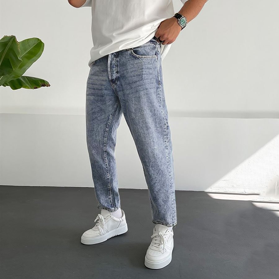 Men's Casual Stretch Jeans / [blueesa] /
