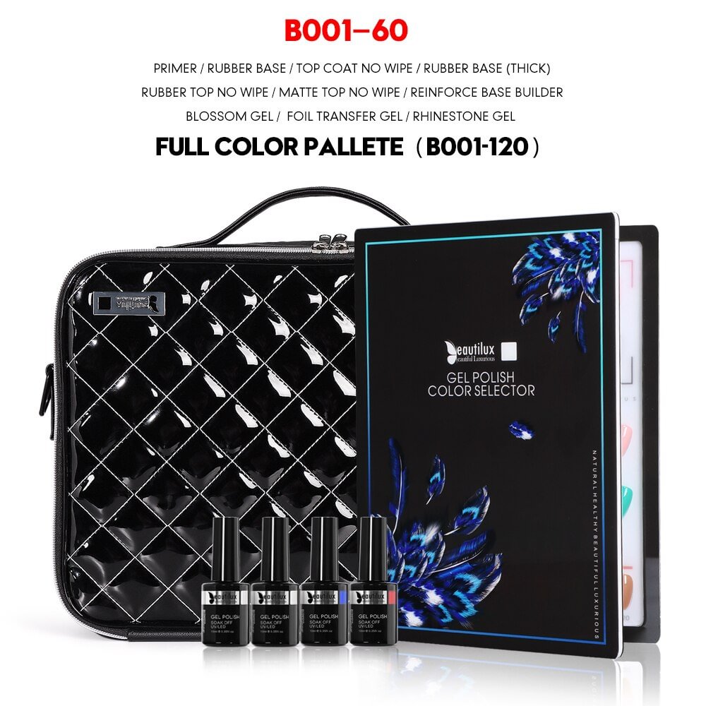 Luxury Nail Gel Polish Kit | 70pcs gel | Color Book
