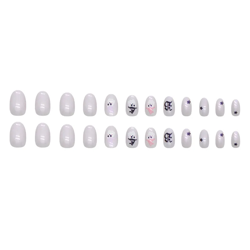 Churchf Churchf Atmosphere Nail Oval Fake Nails Finished Wear
