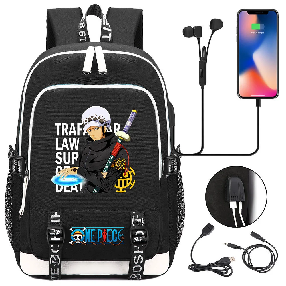 Buzzdaisy Premium One Piece Backpack with USB Charging Port and Laptop Protection - Multi-Pocket for Large Capacity Storage