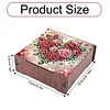 Diamond Painting Wooden Love Rose 4 Slots Diamond Painting Storage Box for Adult Beginner