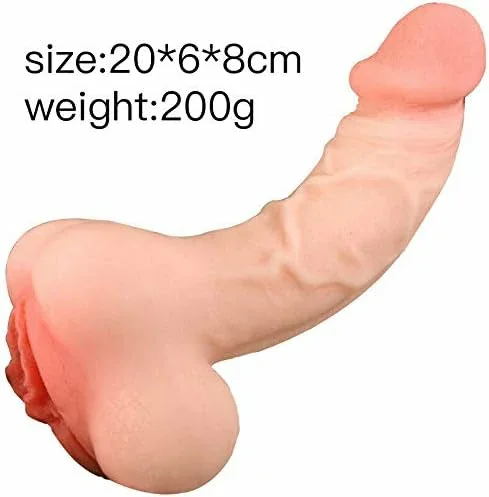 2 in 1 Design Realistic Dildo Pocket Pussy Tight Channels Soft Realistic Dildo for Women Men,Adult Sex Pocket Pussy Masturbator Love Toy