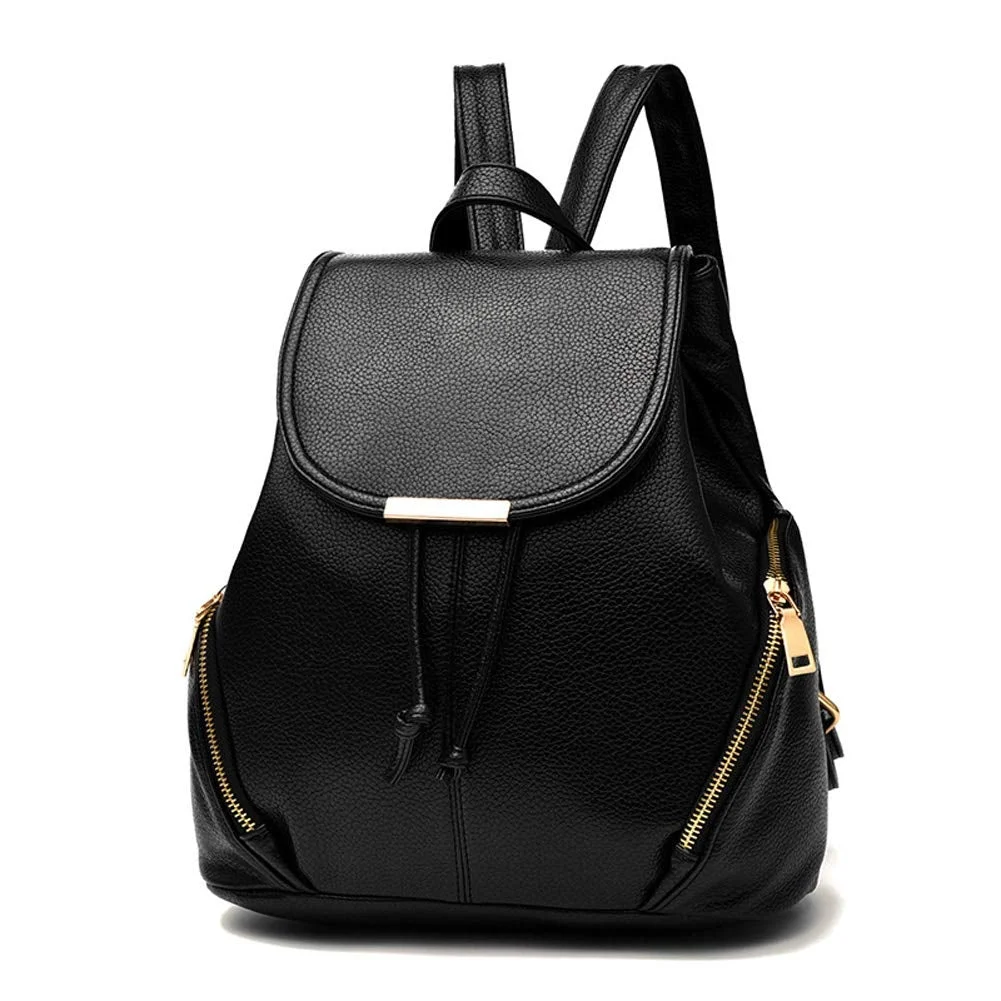 Mini Backpack Purse PU Leather Rucksack Purse Ladies Casual Shoulder Bag for Women