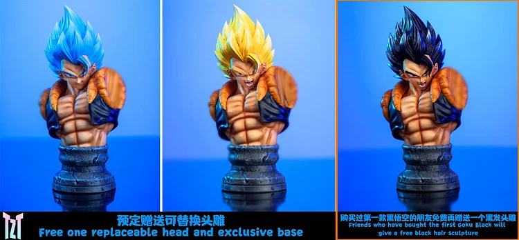 1/6 Scale Super Saiyan Blue Gogeta with LED - Dragon Ball Resin