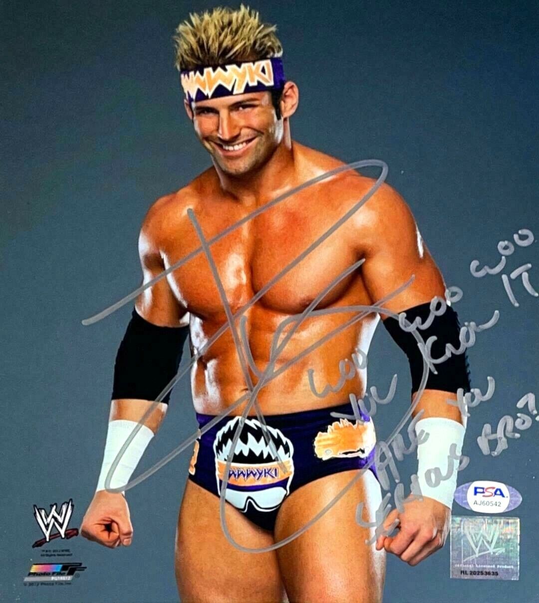 WWE ZACK RYDER HAND SIGNED AUTOGRAPHED 8X10 Photo Poster painting WITH PROOF AND PSA DNA COA 2