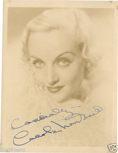 CAROLE LOMBARD Signed Photo Poster paintinggraph - Film Star Actress - preprint