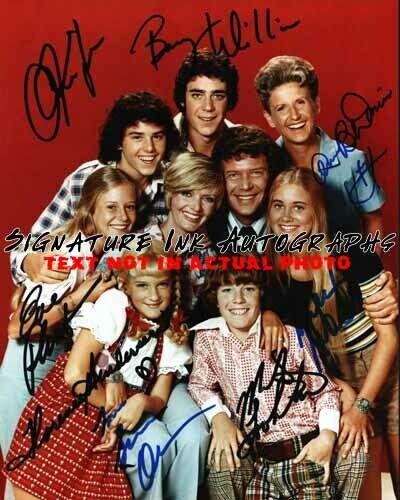 THE BRADY BUNCH Signed Autographed 8x10 cast Photo Poster painting reprint