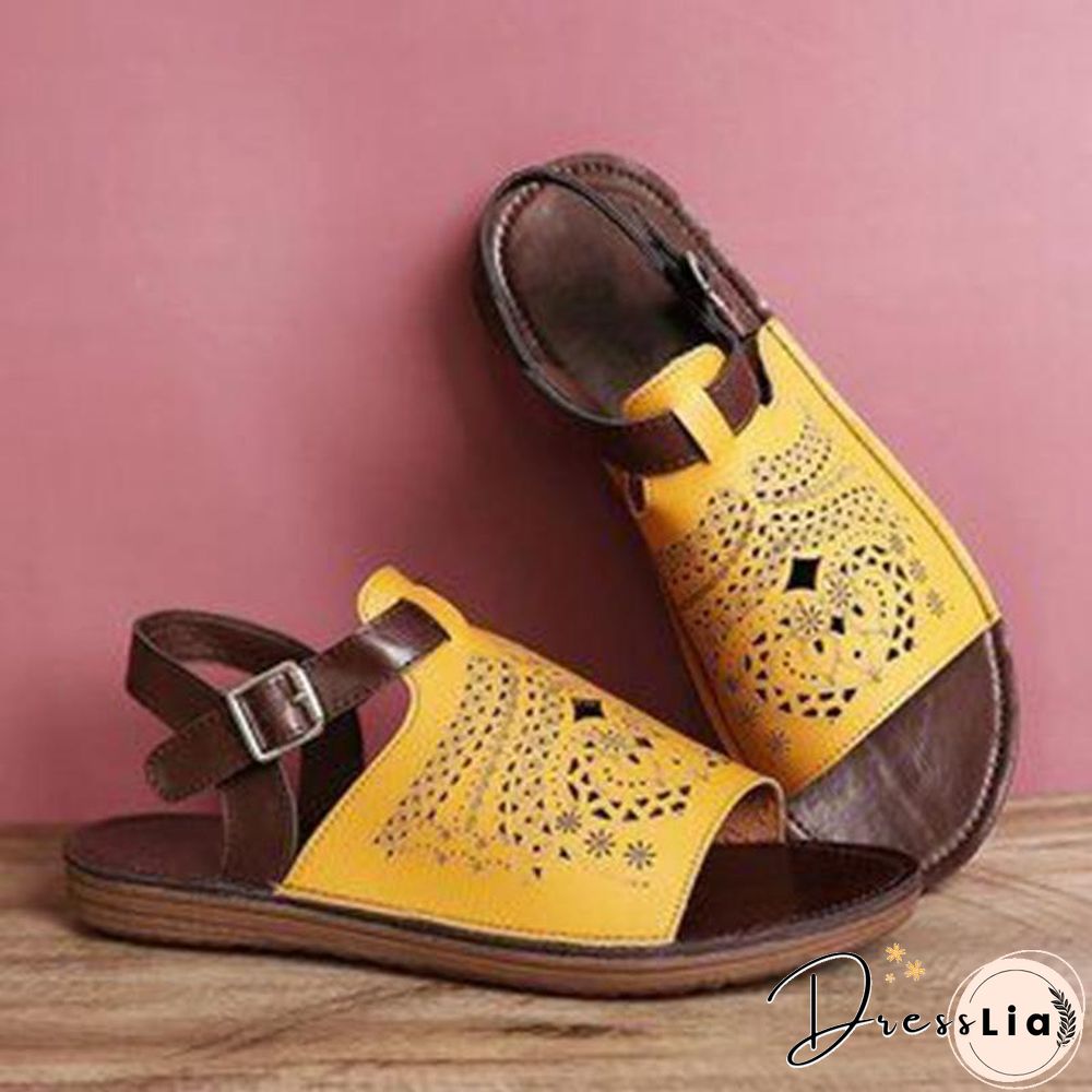 Ethnic Style Comfortable Hollow Sandal