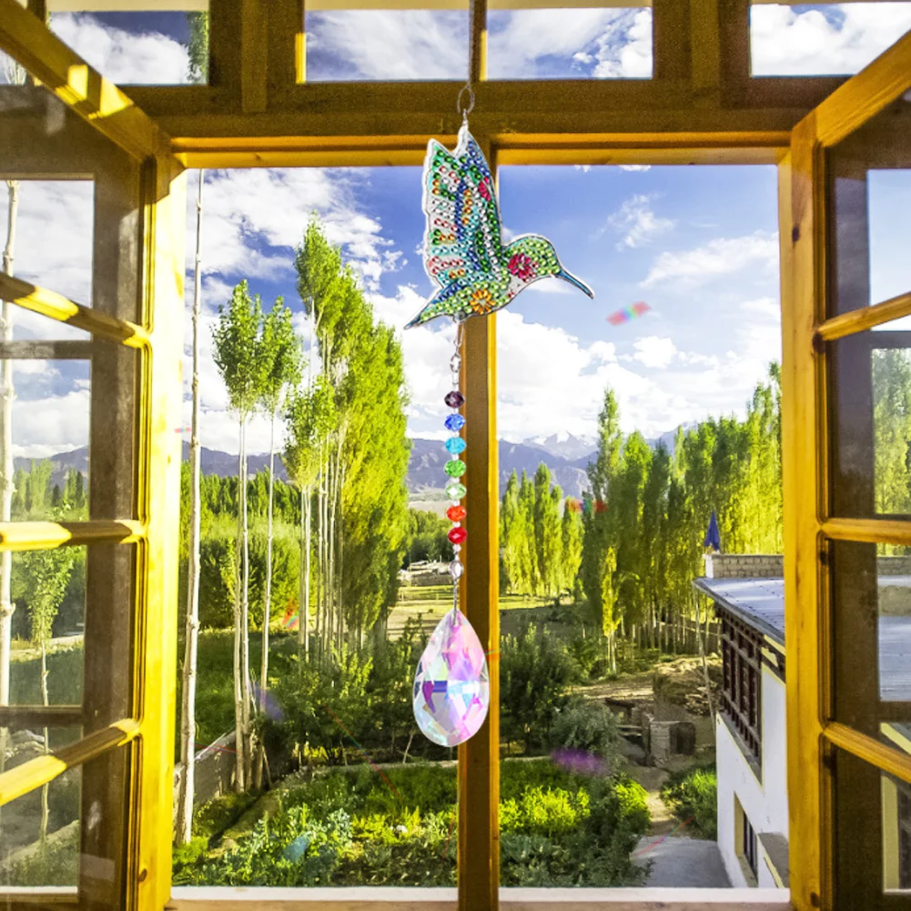 DIY Diamond Painting Sun Catcher - Bird