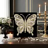 (30x30cm)Butterfly DIY Pearl Painting Art With Inner Frame Handmade Pearl Material Art Kit Living Room Decor