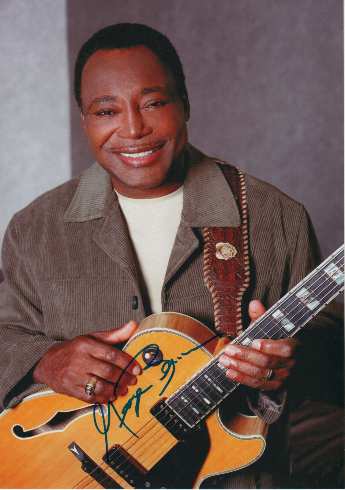 George Benson signed 8x12 inch Photo Poster painting autograph