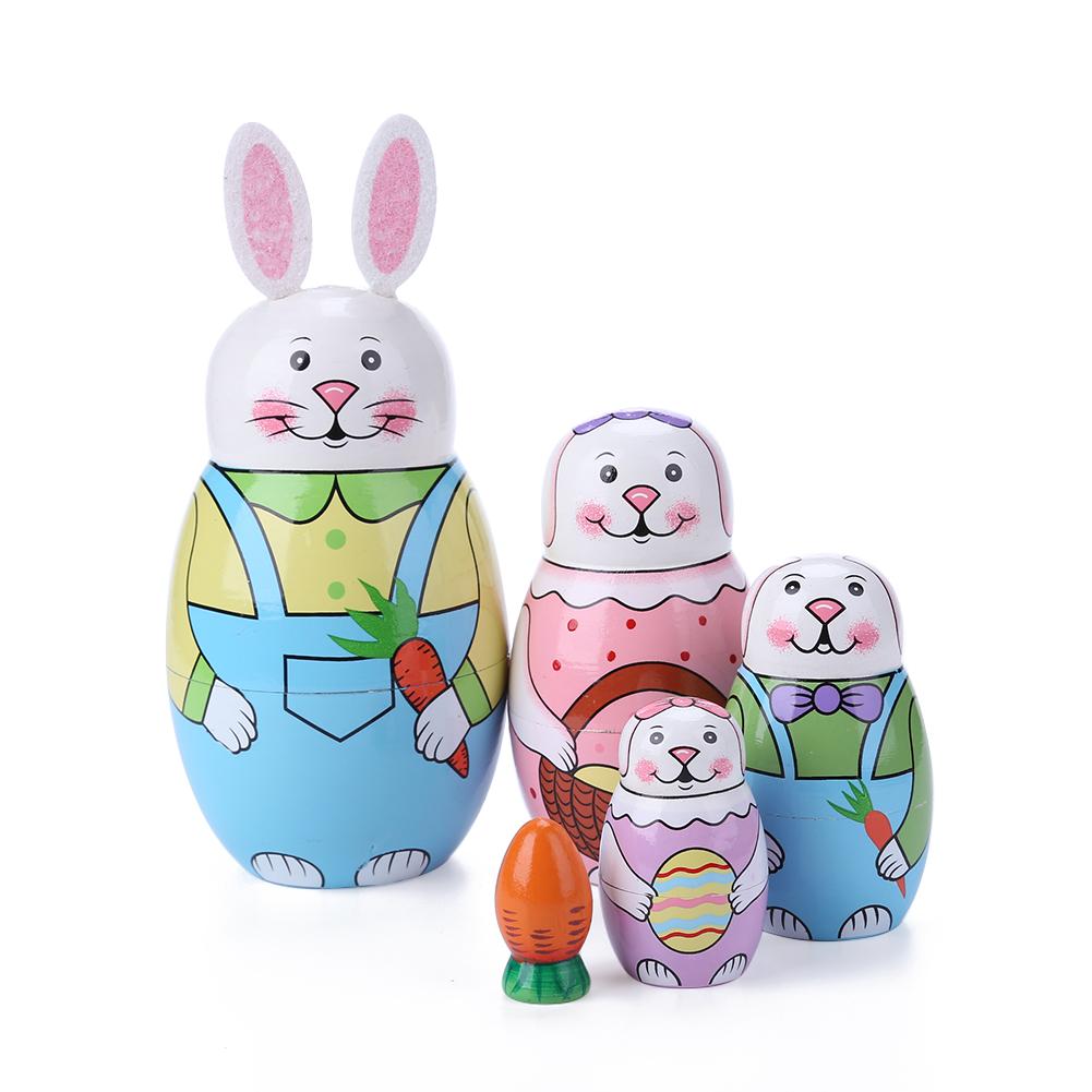 

5 Layer Rabbit Matryoshka Nesting Dolls, 501 Original
