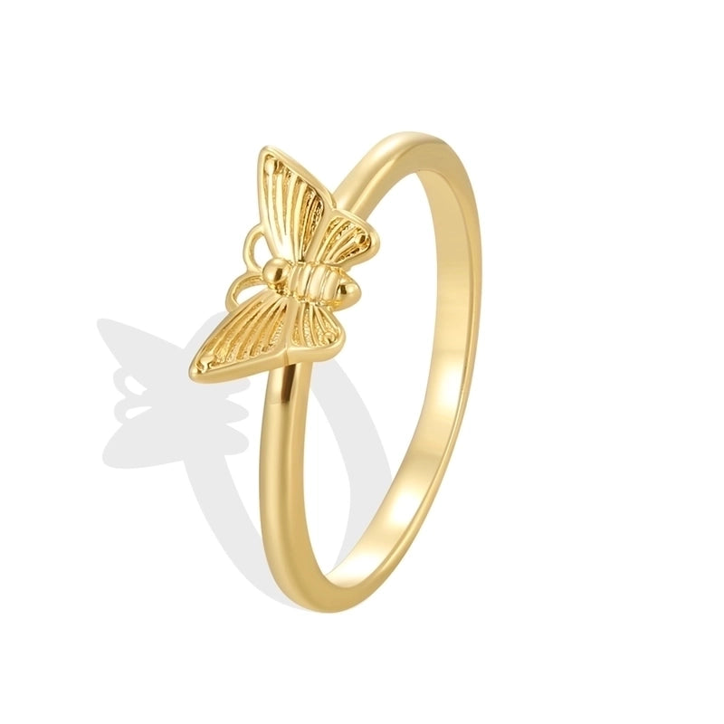 Copper 18K Gold Plated Inlay Sun Heart Shape Shell Shell Zircon Rings