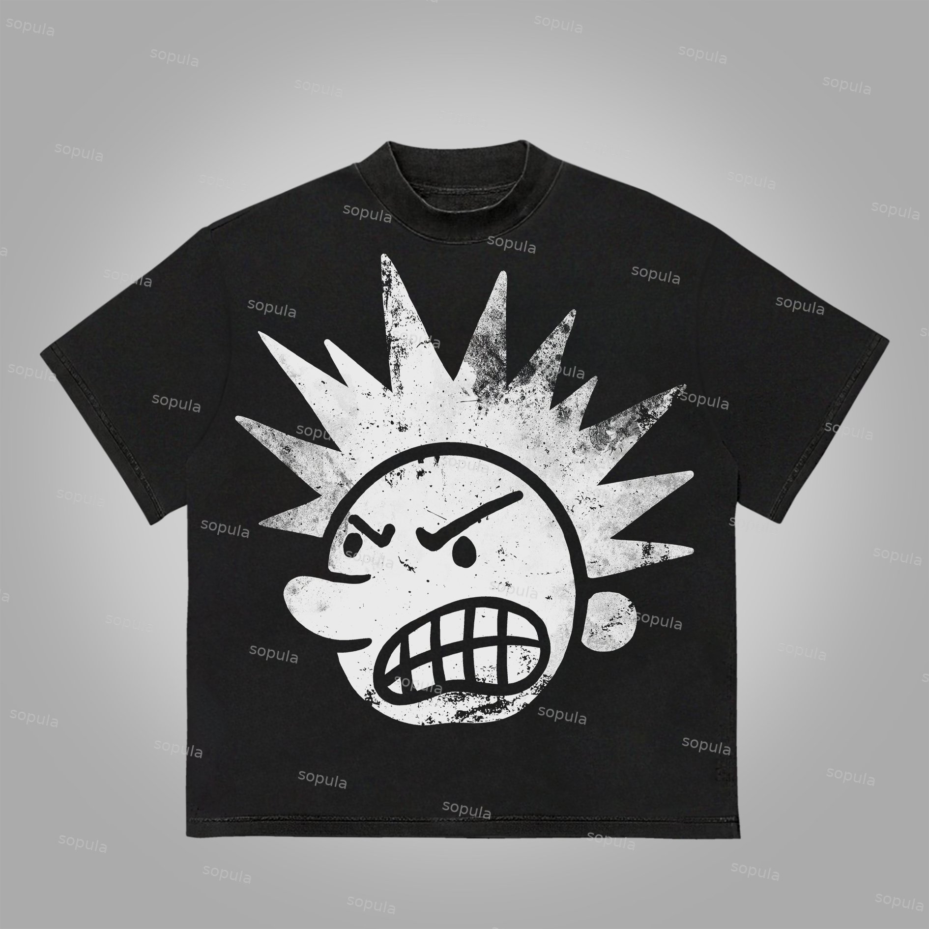 Sopula The Brain Explodes Print Cotton T-Shirt