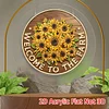 Sunflower DIY Diamond Painting Hanging Pendants Acrylic Crafts Kit for Home Wall Decor