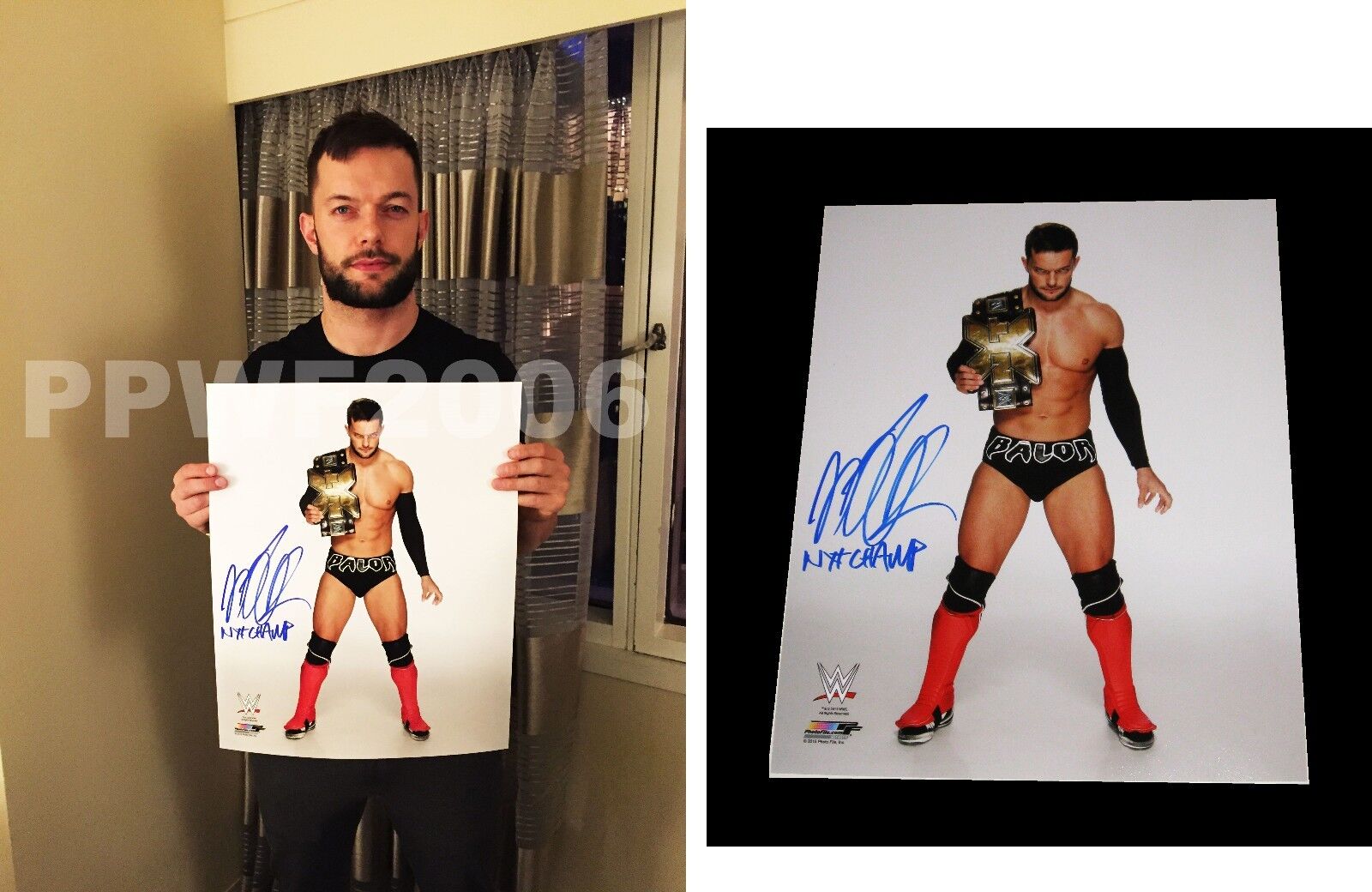 WWE FINN BALOR HAND SIGNED AUTOGRAPHED 16X20 Photo Poster painting WITH EXACT PIC PROOF & COA 12