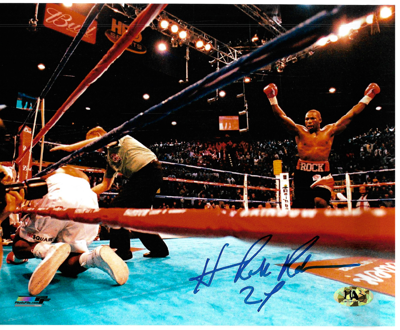 2x World Champion Autographed Boxer ~Hasim Rahman~ Signed 8x10 Boxing Photo Poster painting MAB