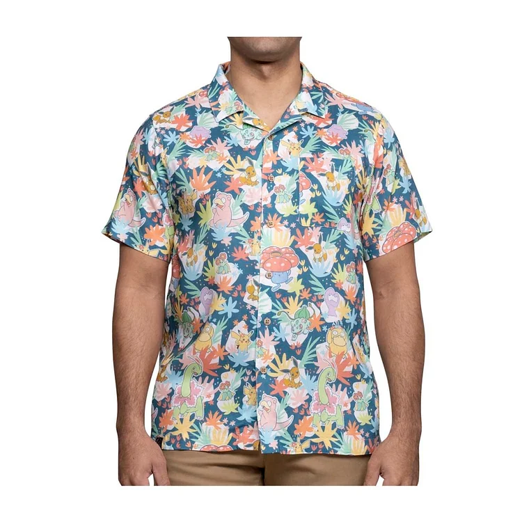 Pokémon Tropical Blossoming Friendships Tropical Shirt - Adult