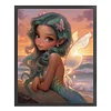 >SALE<Full Embroidery Eco-cotton Thread 11CT Counted Elf Girl Cross Stitch 40x50cm