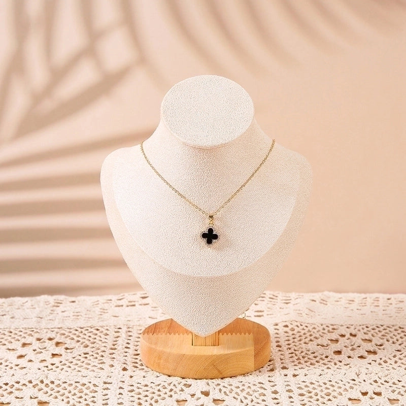 High-Grade Solid Wood Necklace Display Stand Neck Neck Model Necklace Stand Neck Model Display Stand Stall Storage Special Stand