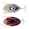 8Pcs Cicada Bait Fishing Lure Insect Bug Lure Sea Beetle Crank Floating Wobblers