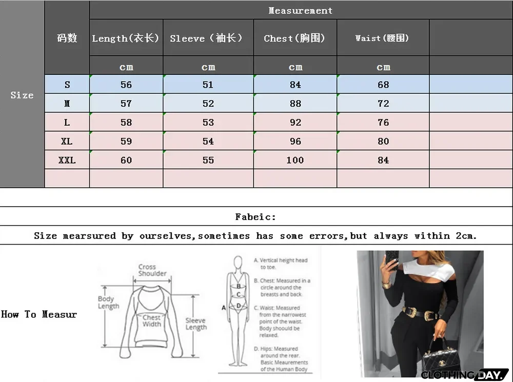 Women Contrast Cut Out Shoulder Long Sleeve T-Shirt