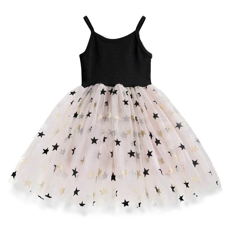 Girls Dress Pentagram Princess Dress Girls Clothes Long Sleeve Autumn Casual Children Clothing Kids Tutu Dresses For Girls