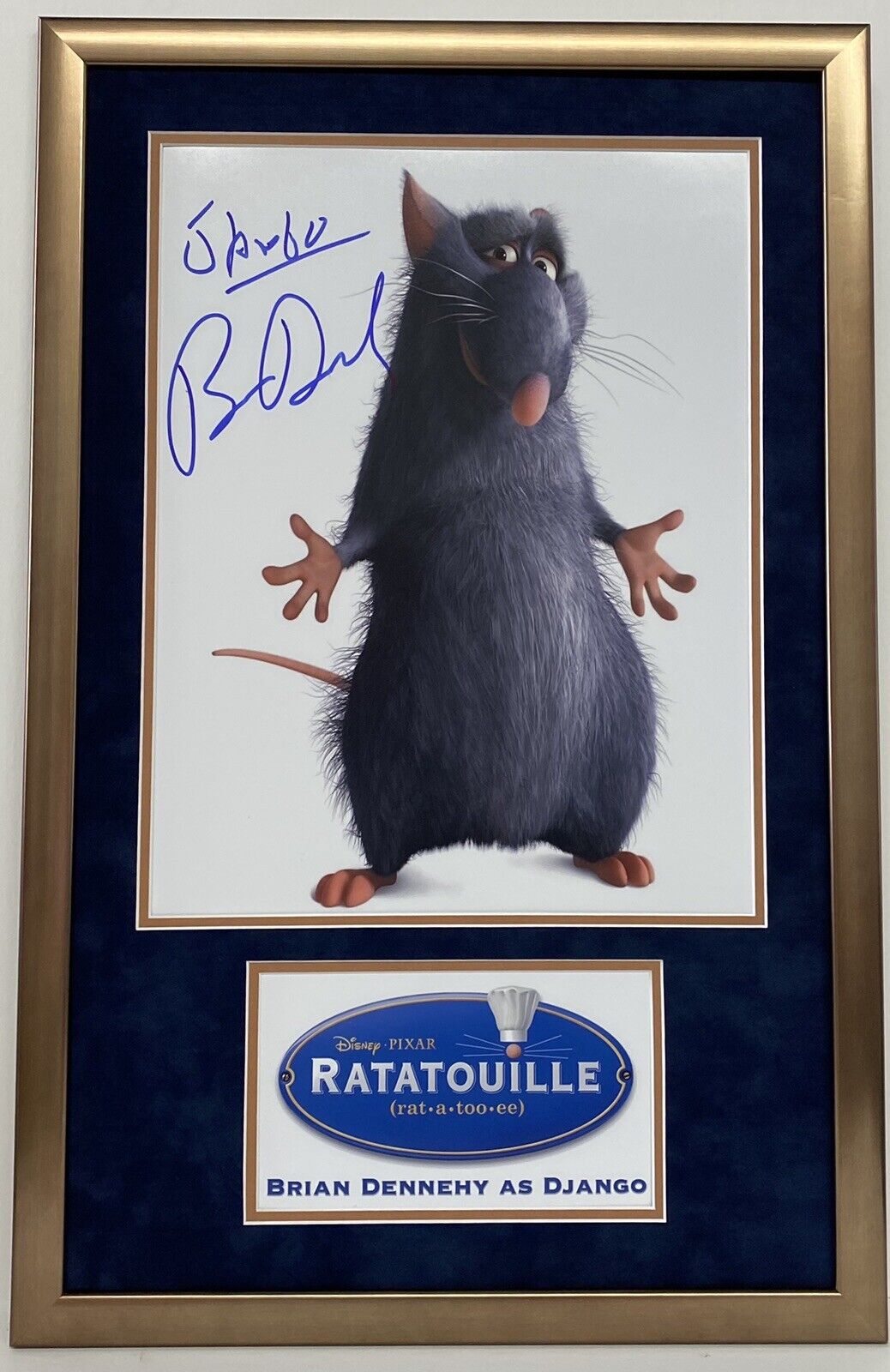 Brian Dennehy Voice Of Django Ratatouille Autographed Signed Frame Photo Poster painting 15x24