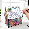 DIY Diamond Painting Special Shape Desktop Cabin Calendar Organizer Box Kit(Dragonfly)