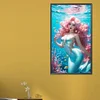(45*75cm)Mermaid - Round AB Drill Diamond Painting