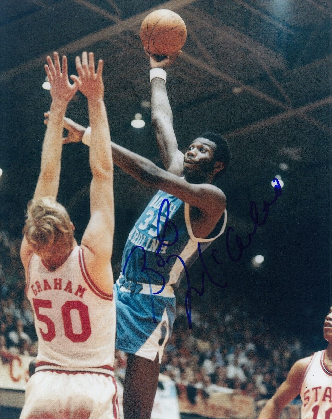 Bob McAdoo #0 Signed 8x10 Photo Poster painting w/ COA N.Carolina Tarheels 031019