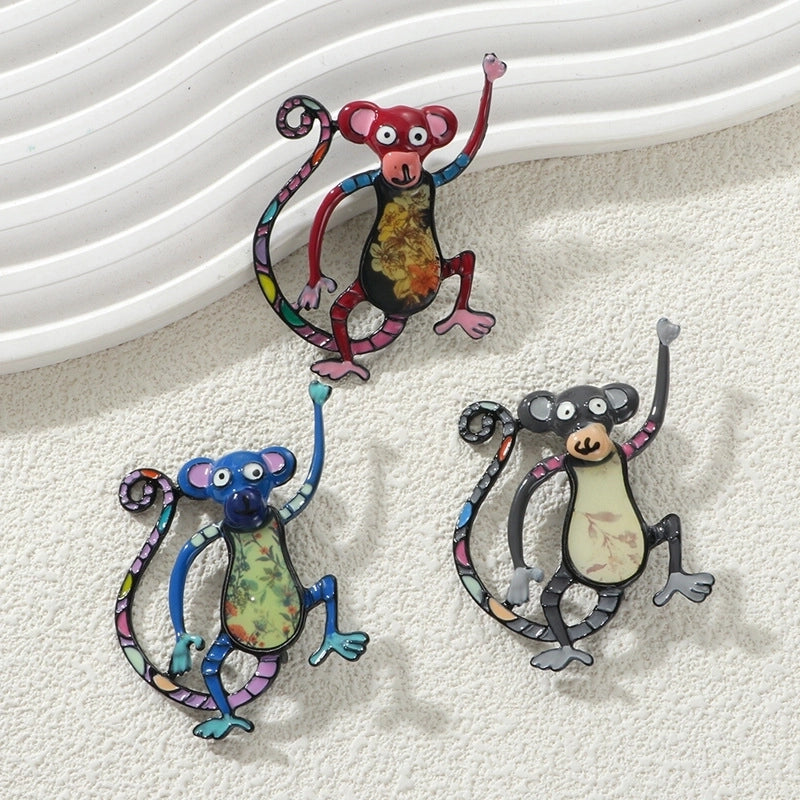 Cute Pin Cartoon Cat Alloy Enamel Unisex Brooches